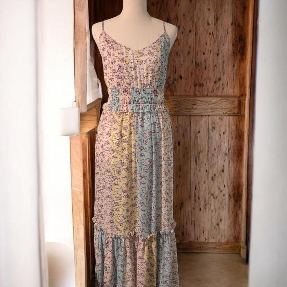 GB Girls Multicolor Floral Maxi Dress